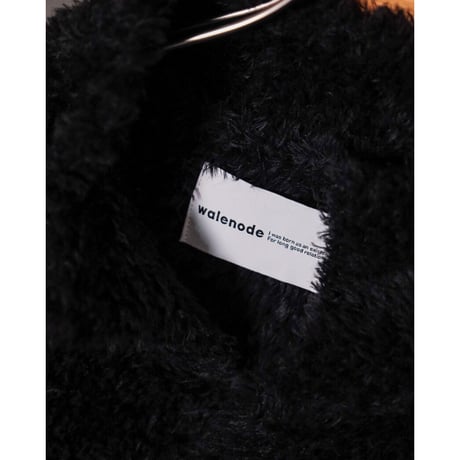 walenode Ex. Royal baby alpaca Hand spinning fur Vest