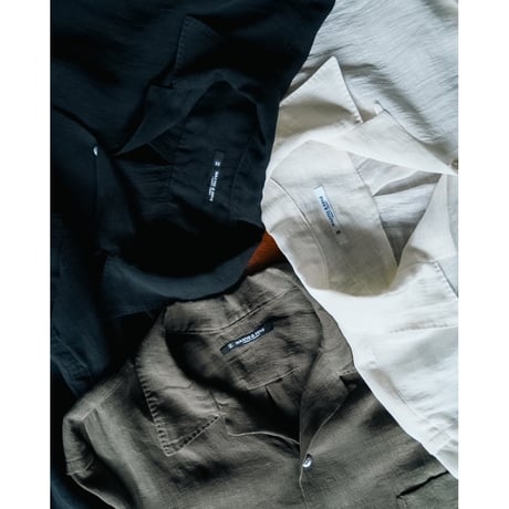 MAATEE&SONS "ドS LINEN" OPEN COLLAR SHIRTS S/S