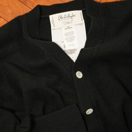 Olde H & Daughter AGED CASHMERE PLAIN STITCH CARDIGAN / CREW NECK P/O