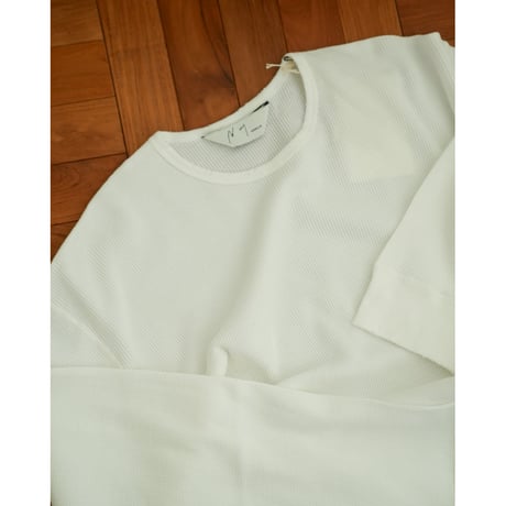 ANCELLM DAMEGE WAFFLE CREW LS T-SHIRT