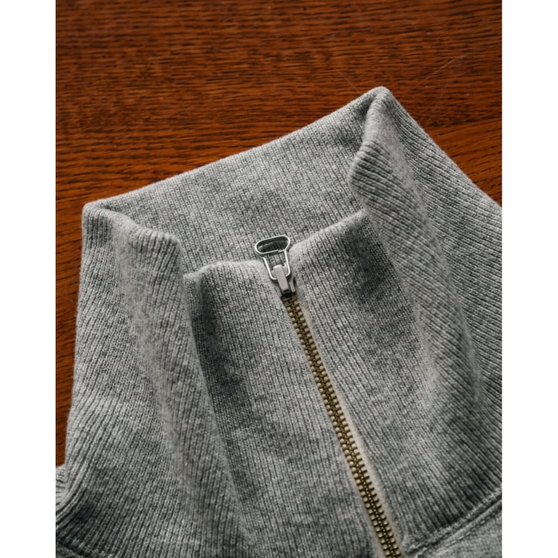 Slopeslow Ex.WOOL FRENCH TERRY HALF ZIP SWEATSH