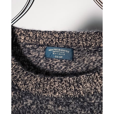 MAATEE&SONS Ex. CASHMERE SHAGGY 2  P/O SSLEEVE SWEATER