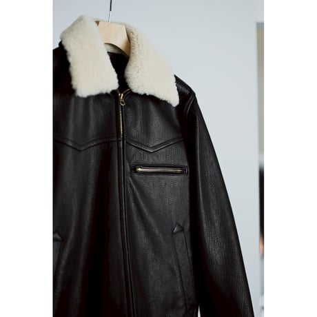 MAATEE&SONS Ex. DEER LEATHER JK 襟MOUTON