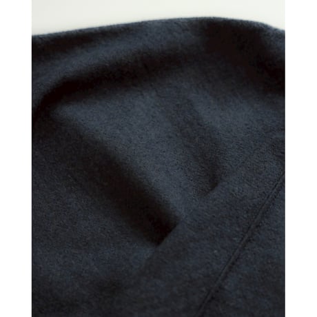 nonnotte "Super 120s Light Inlay Melton" Draping C/N Pullover
