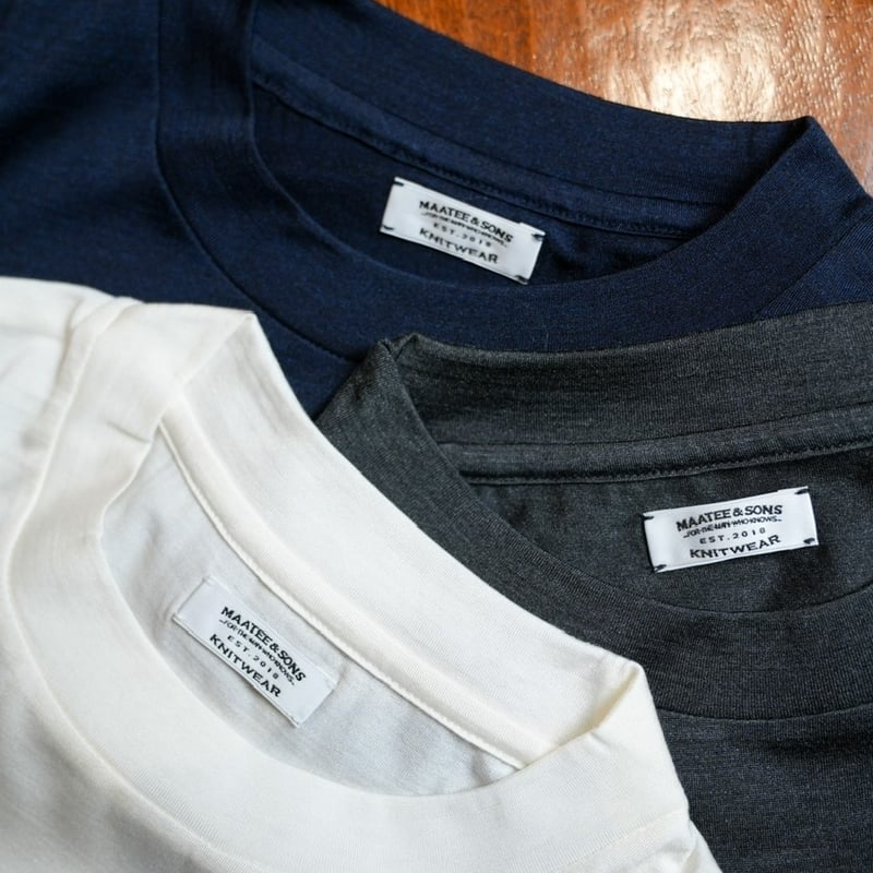 トップス MAATEE&SONS WASHABLE SILK TEE L/S MAATEE&SONS WASHABLE SILK TEE L/S | MusterWerk
