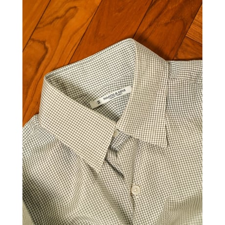 MAATEE&SONS "ELIZABETH" SILK POPLINE GRAPHCHECK