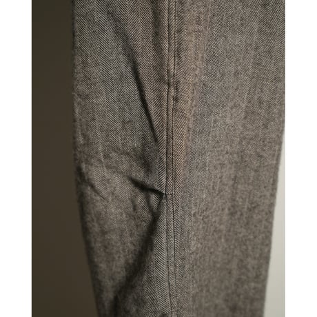 MAATEE&SONS EASY PANTS "LINEN ALPACA HERRINGBONE"