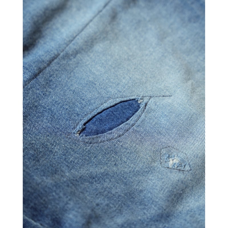 パンツ maatee&sons FLARE DENIM REPAIR - INDIGO1 FLARE DENIM repair(1(MEN) Indigo/インディゴ): MAATEE&SONS