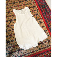 ANCELLM DYED MESH TANK TOP