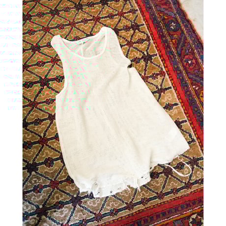 ANCELLM DYED MESH TANK TOP | MusterWerk