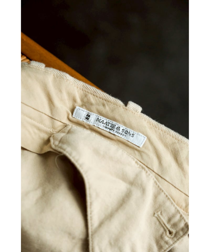 MAATEE&SONS MARVERICK 生成りサイズ1 MAATEE&SONS マーティーアンドサンズ】MARVERICK 生成り