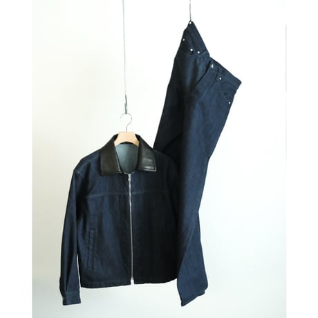 The CLASIK Ex. SOFT CASHMERE DENIM ZIP WORK JACKET