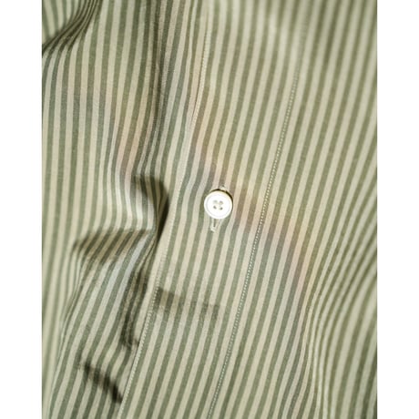 MAATEE&SONS Si/C STRIPE BAND COLLAR SHIRTS