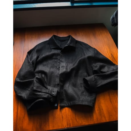 THE CLASIK LINEN HEMP TWILL SHARK COLLAR JACKET