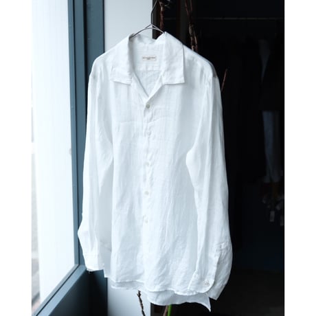 Aquellos Ojos Verdes  Ex. Dressed Hemp "Basic" Classic open collar shirt