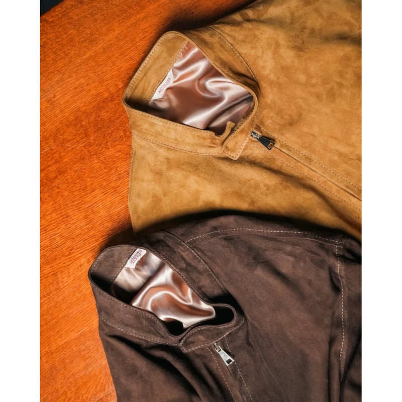 Ardennes Matteo スウェードレザーシングルライダースジャケット New Brand 
