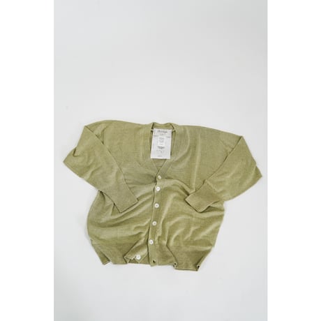Olde H&Daughter LINEN SILK PLAIN STITCH V NECK C/D