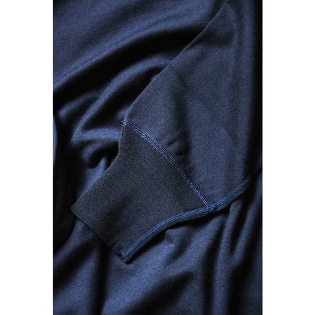 Olde Homesteader "YOUTH" Ex. CASHMERE INTERLOCK HENLEY NECK LONG SLEEVE