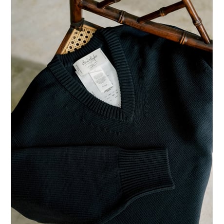 Olde H&Daughter TWIST WOOL V NECK P/O