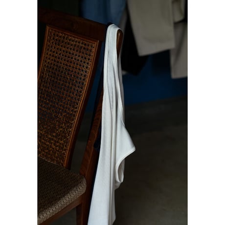 MAATEE&SONS Ex. WASHABLE SILK RIB TANK TOP