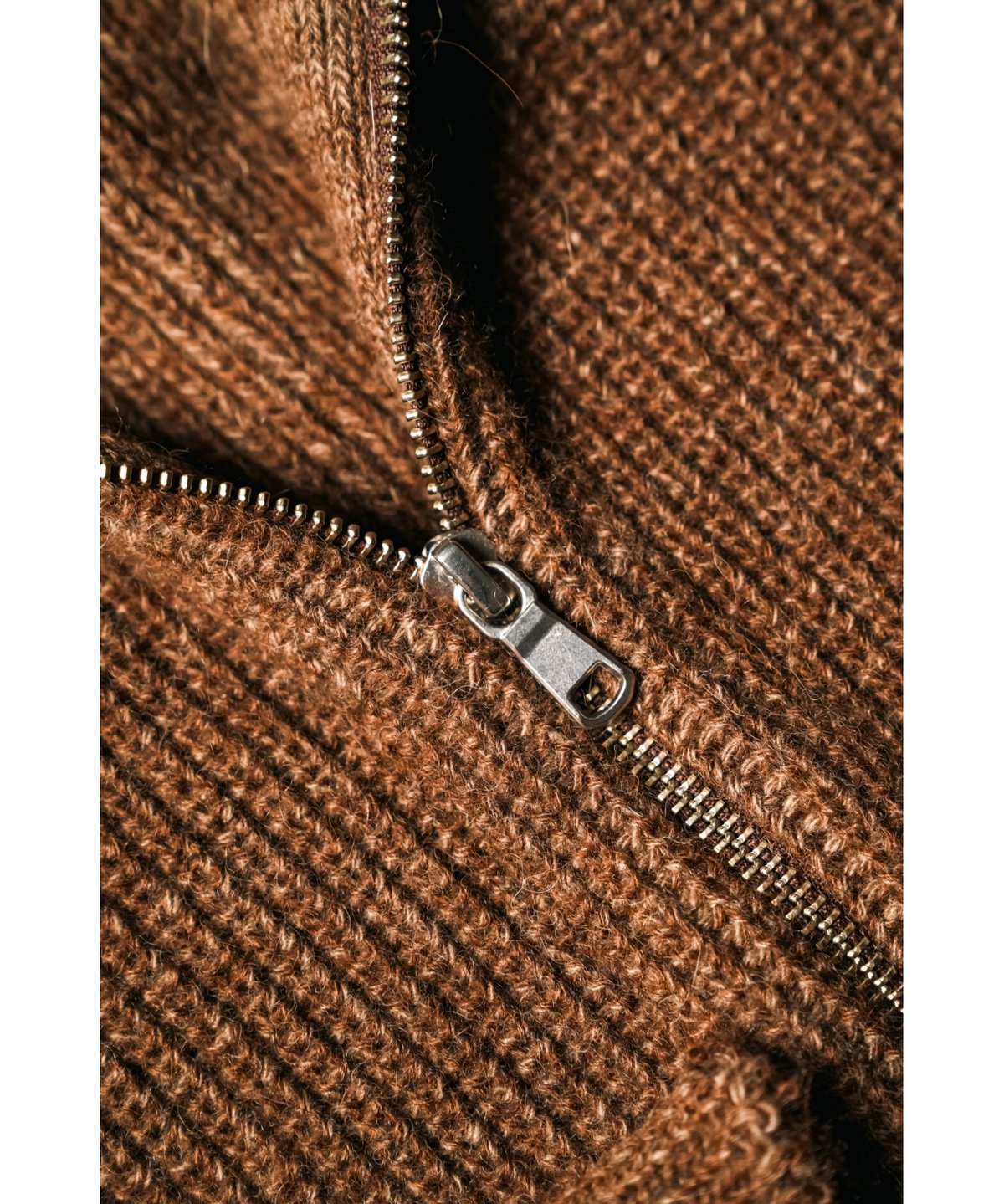 MAATEE&SONS RBALPACA-CASHMERE/MINK 畦ひょっとこZIP SW