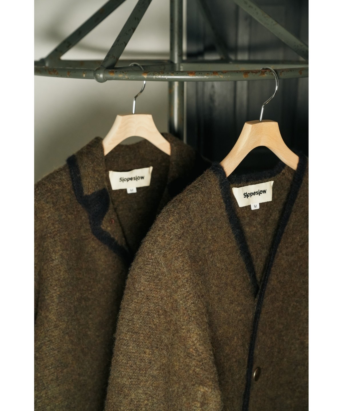 slopeslow BOILED CASHMERE ジャケット Slopeslow Boiled Cashmere Shetland Wool HOFER Jacket スロープ