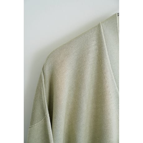 Olde H & Daughter SILK PLAIN STITCH CARDIGAN