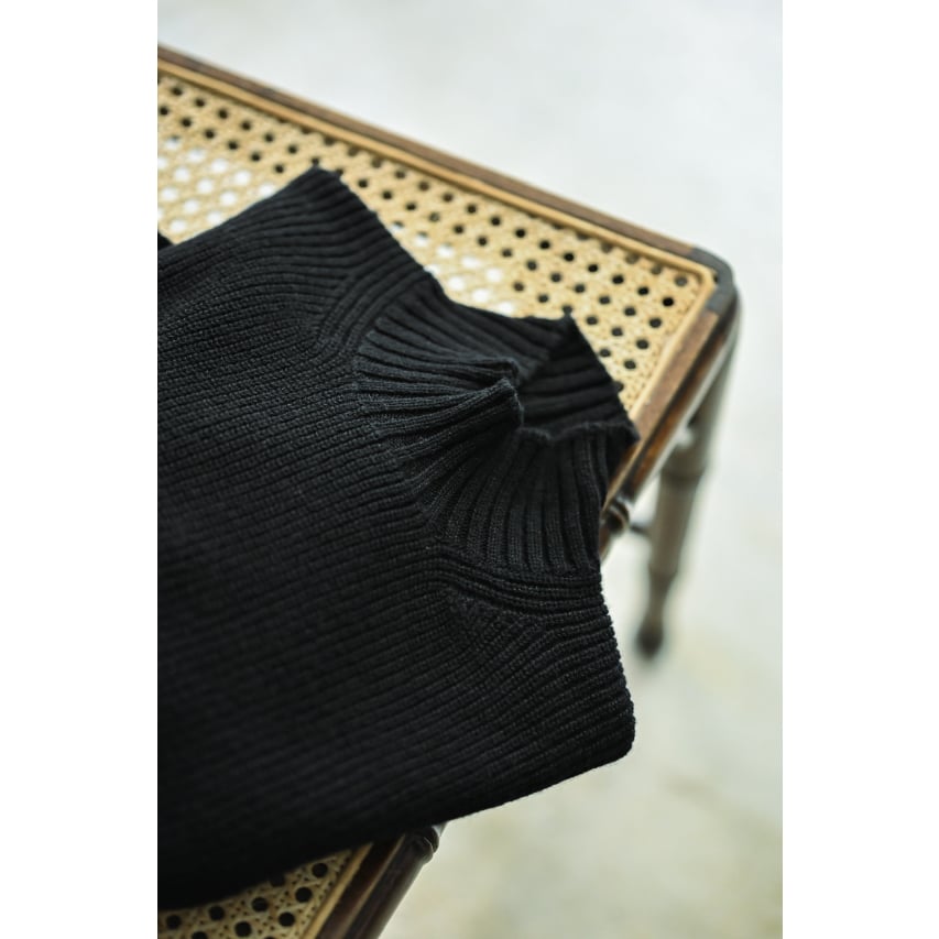 M*様 MAATEE&SONS WOOL和紙 ARMY SWEATER maatee_and_sons ⁡ “LAMB和紙 ARMY SWEATER” COL: BLACK SIZE: 2 / 3