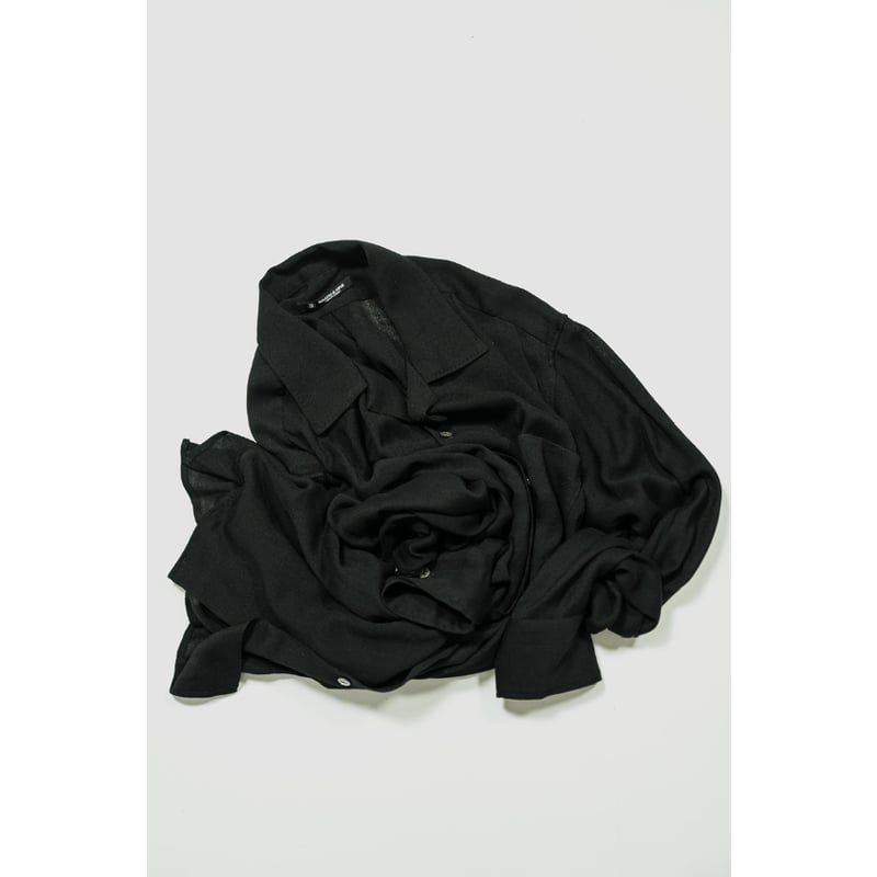 MAATEE&SONS OPEN COLLAR SHIRTS SILKRAYON | Must