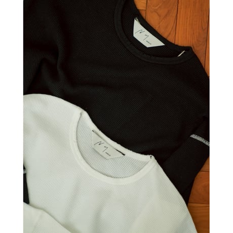 ANCELLM DAMEGE WAFFLE CREW LS T-SHIRT
