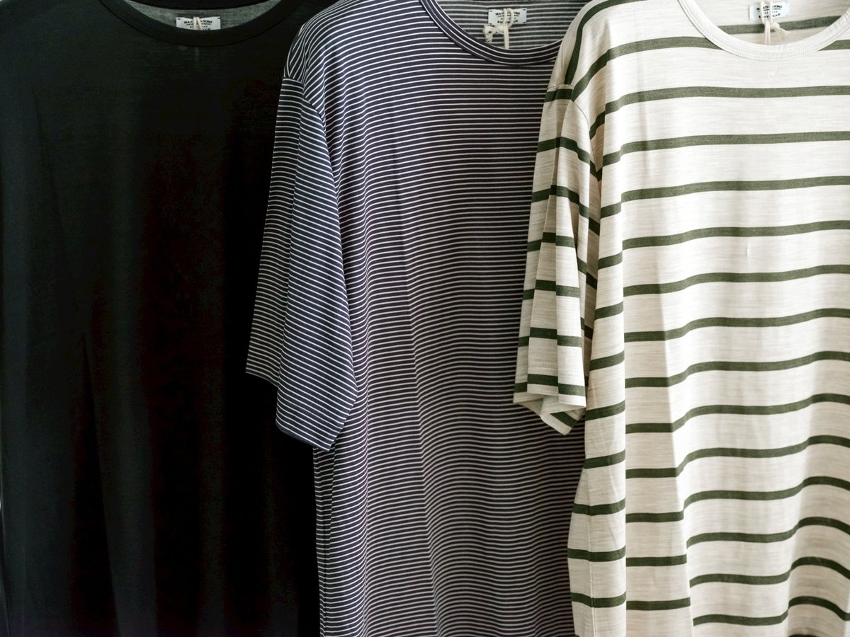 MAATEE&SONS WASHABLE SILK TENJIKU LOOSE TEE | M