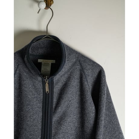 YE OLDE & NEW MAN "RANDONNEUR" WOOL FLEECE HIGH NECK LINER CARDIGAN