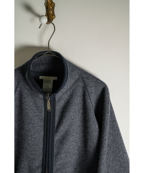 YE OLDE & NEW MAN "RANDONNEUR" WOOL FLEECE HIGH NECK LINER CARDIGAN