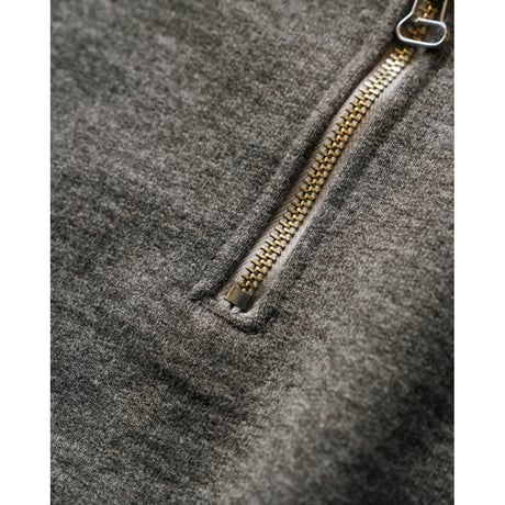 Slopeslow Ex.WOOL FRENCH TERRY HALF ZIP SWEATSHIRT