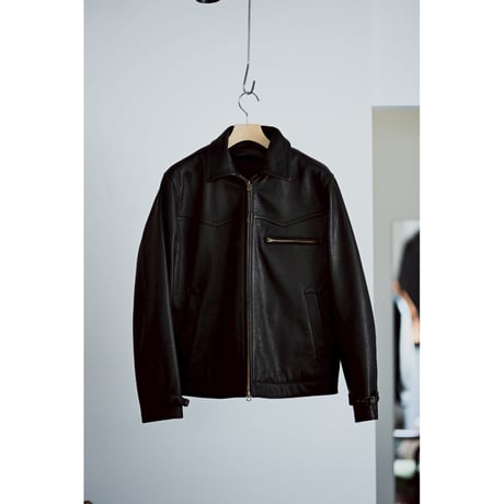 MAATEE&SONS Ex. DEER LEATHER JK 襟MOUTON