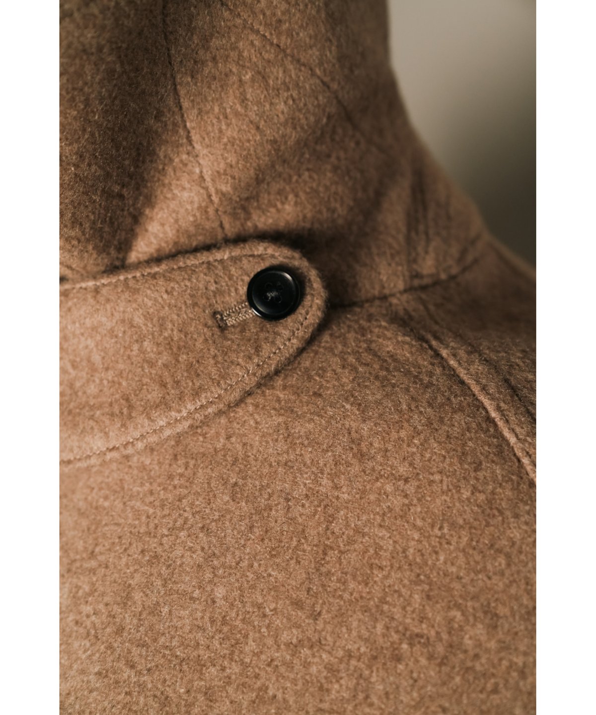 MAATEE&SONS CASHMERE/MINK BAL COLLAR HALF COAT