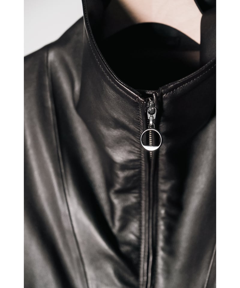 MAATEE&SONS SHEEP GLOVE LEATHER FULL ZIP ANORAK MAATEE&SONS SHEEP GLOVE LEATHER FULL ZIP ANORAK