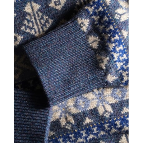 MAATEE&SONS CASH JACQUARD P/O SWEATER "FAIR ISLE"