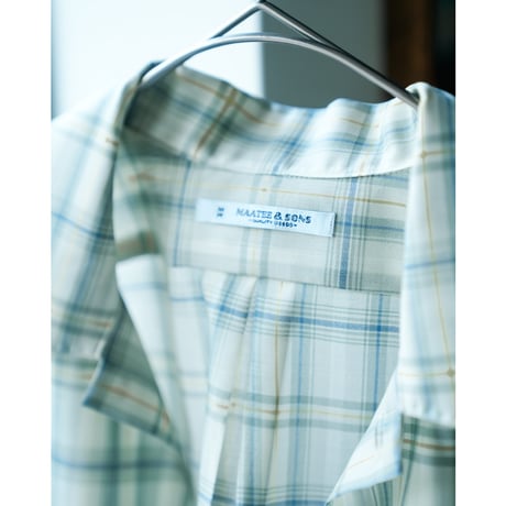 MAATEE&SONS  "H"WOOL OPEN COLLAR SHIRTS