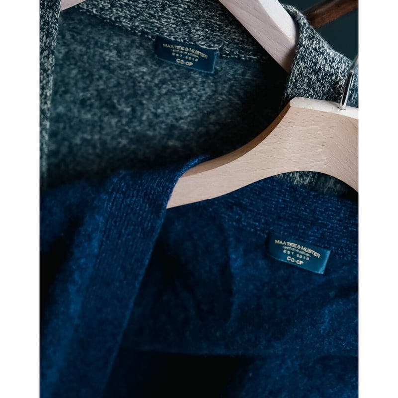 maatee&sons Cashmere shaggy cardigan 黒 maatee&sons Cashmere