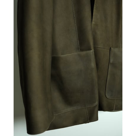 RAKINES Entrefino lamb leather - Collar less jacket