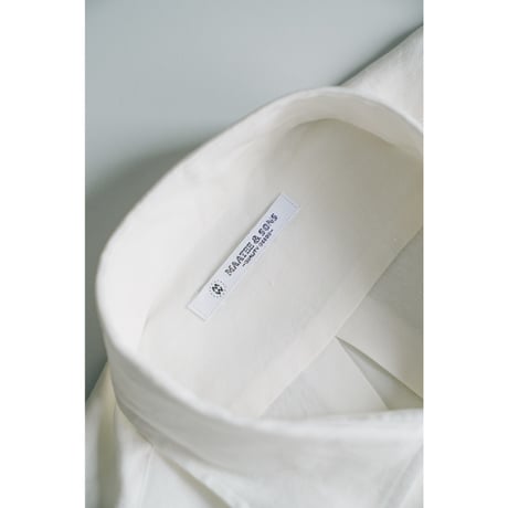 MAATEE&SONS SEMI WIDE SPREAD SHIRTS "極HEMPSILK"