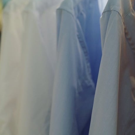 MAATEE&SONS "ELIZABETH" SEA ISLAND COTTON BAND COLLAR SHIRTS