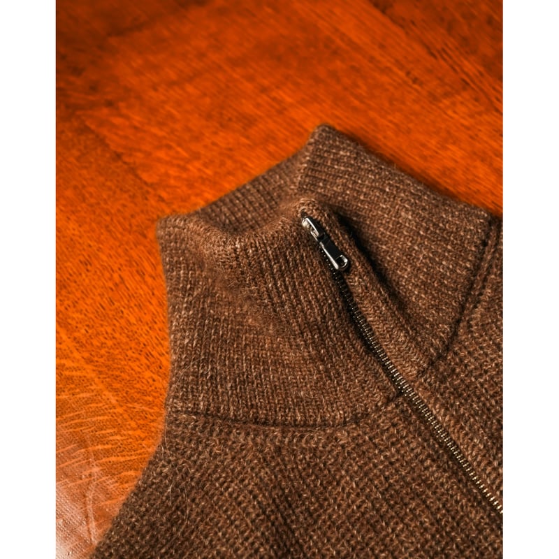 MAATEE&SONS RBALPACA-CASHMERE/MINK 畦ひょっとこZIP SW
