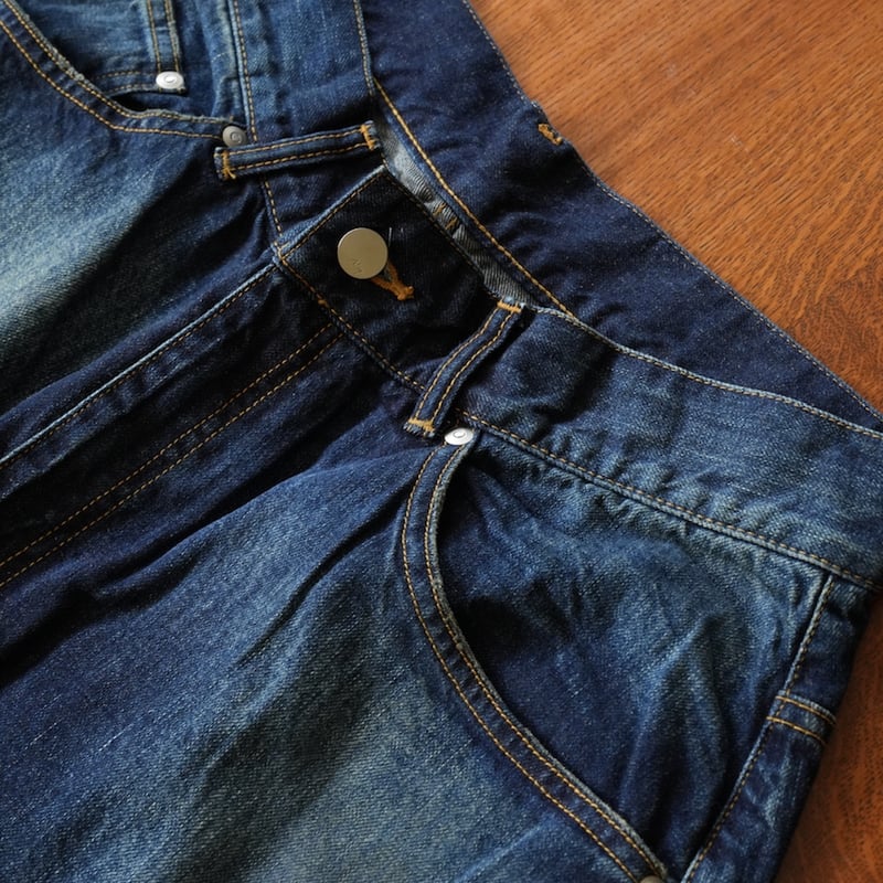 ANCELLM AGING TAPERED 5P DENIM PANTS | MusterWerk