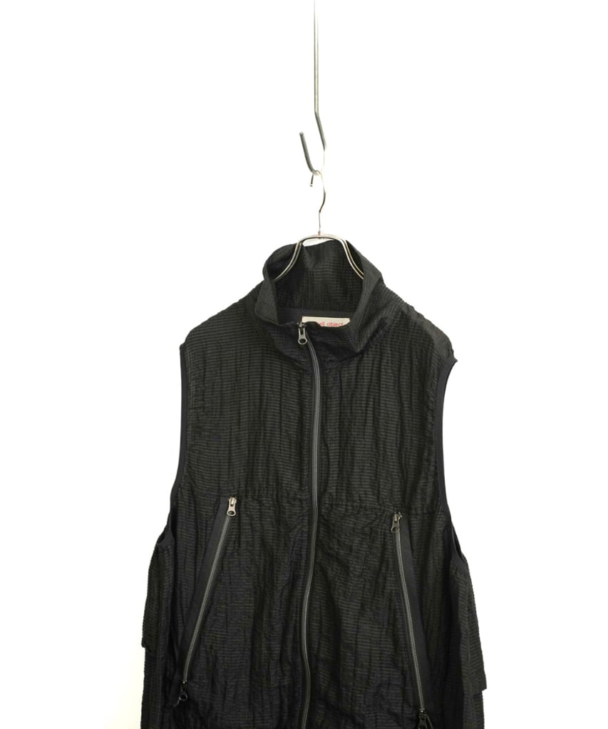 トップス barbell object UNEVEN VEST barbell object / uneven vest -BLACK – and father
