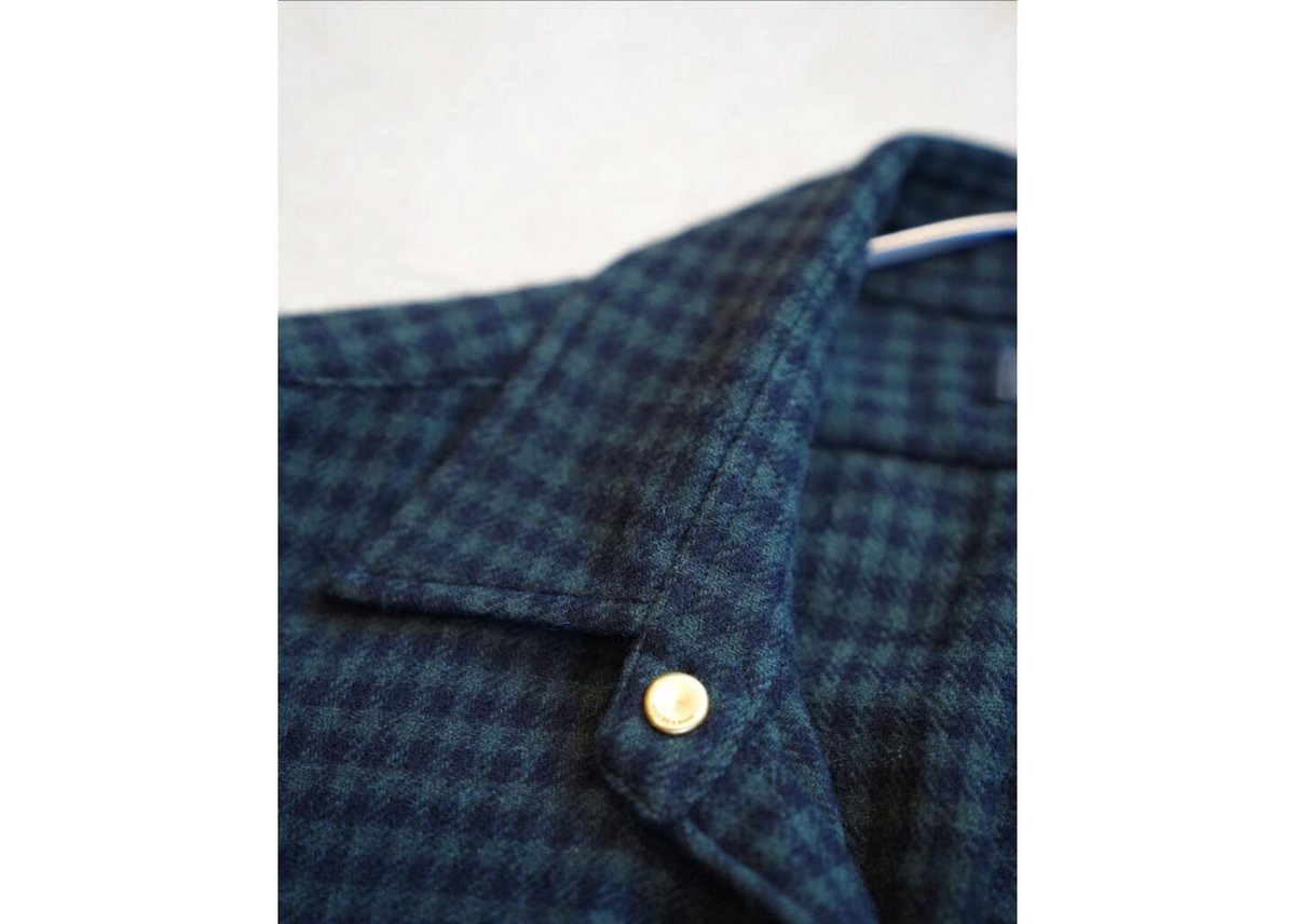 MAATEE&SONS 柿乃葉Ex 乱れGingham Fringe Shirt MAATEE&SONS 柿の葉Ex 乱れGingham Fringe Shirt maatee&sons Ex