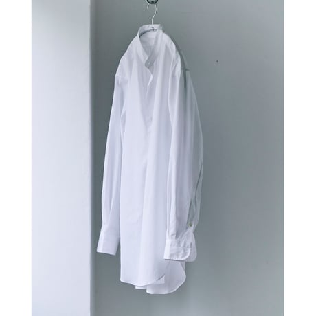 MAATEE&SONS "ELIZABETH" SEA ISLAND COTTON BAND COLLAR SHIRTS