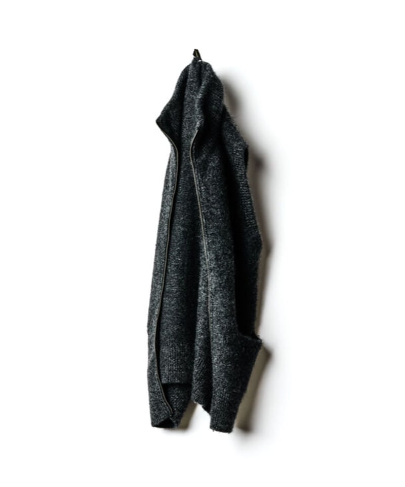 MAATEE&SONS CASHMERE ZIP UP VEST (俺のちゃんちゃんこ) |