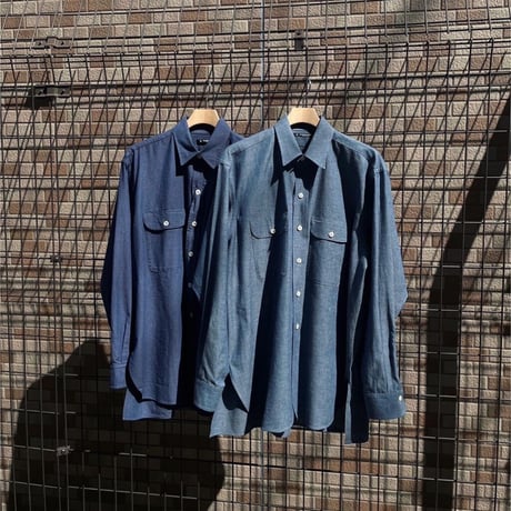 MAATEE&SONS CHAMBRAY WORK SHIRTS